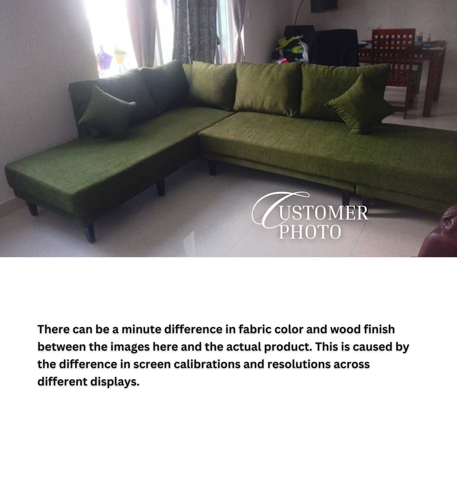Ira Fabric LHS 6 Seater Convertible Sofa Cum Bed In Bold Yellow Colour - Febonic Living