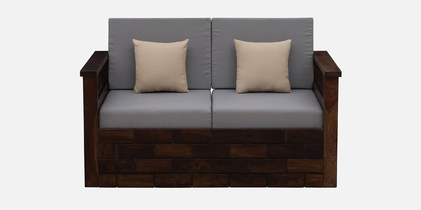 Imani Sheesham Wood 2 Seater Sofa In Provincial Teak Finish - Febonic Living