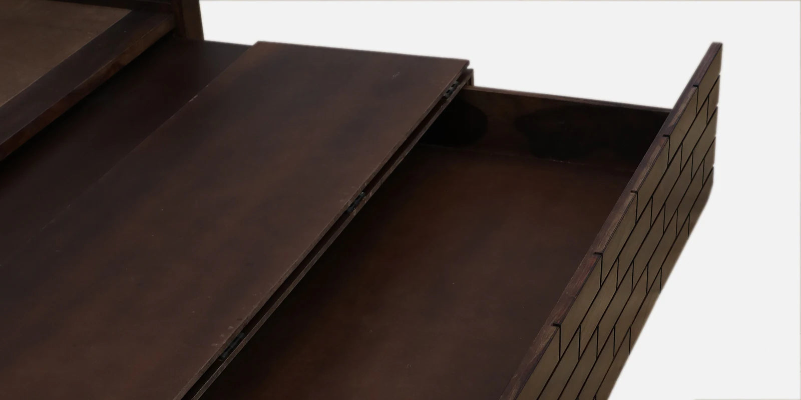 Imani Sheesham Wood Pull Out 3 Seater Sofa Cum Bed In Provincial Teak Finish with Storage - Febonic Living