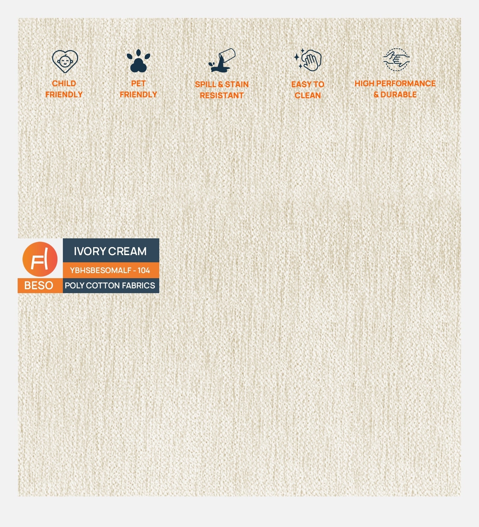 Leora Fabric 3 Seater Pull Out Sofa Cum Bed In Ivory Cream Colour - Febonic Living