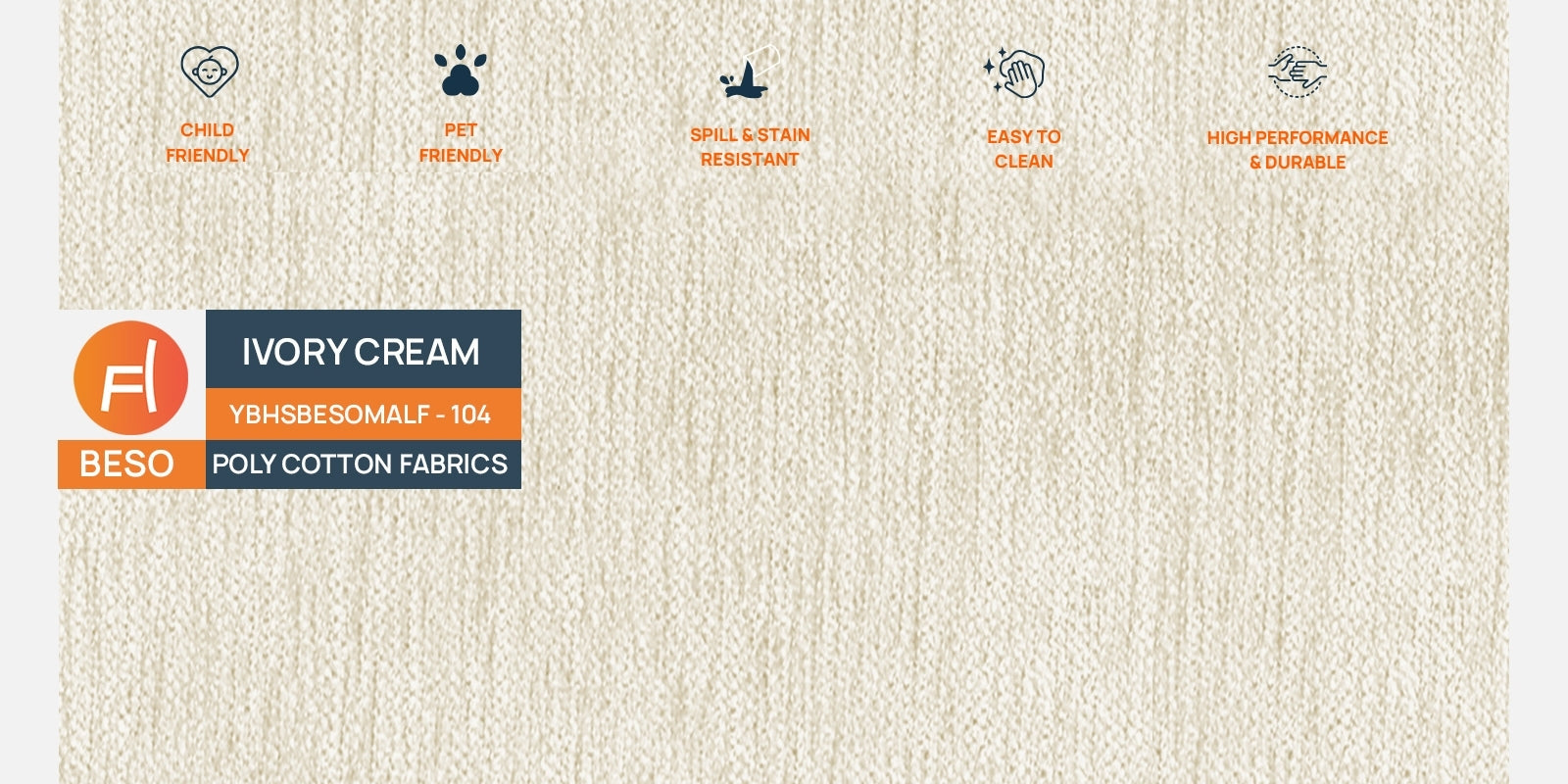 Goofy Fabric 2 Seater Sofa In Ivory Cream Colour - Febonic Living