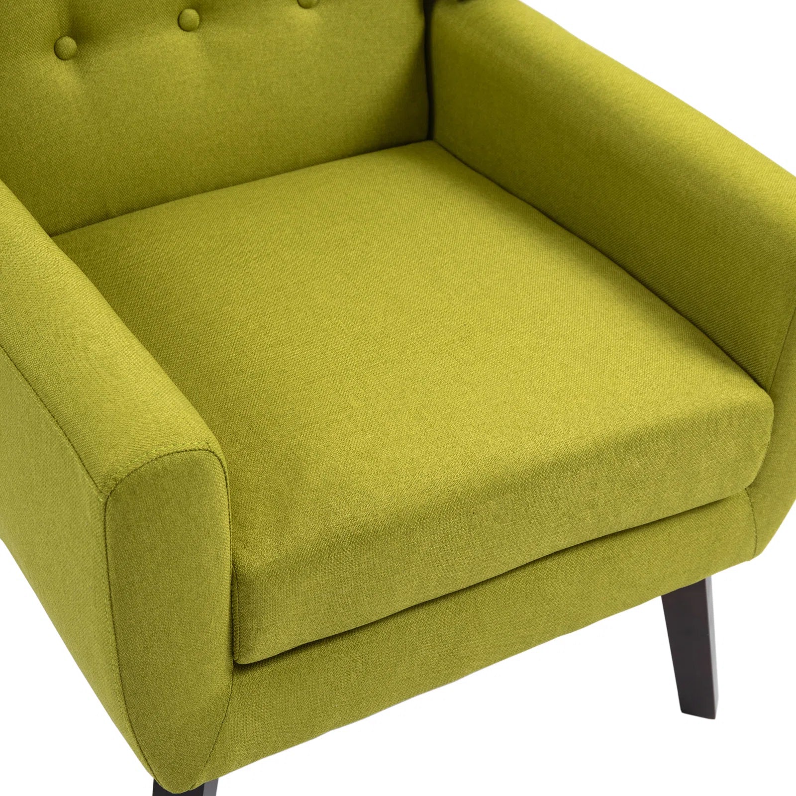 Slida Fabric Arm Chair In Kelly Green Colour