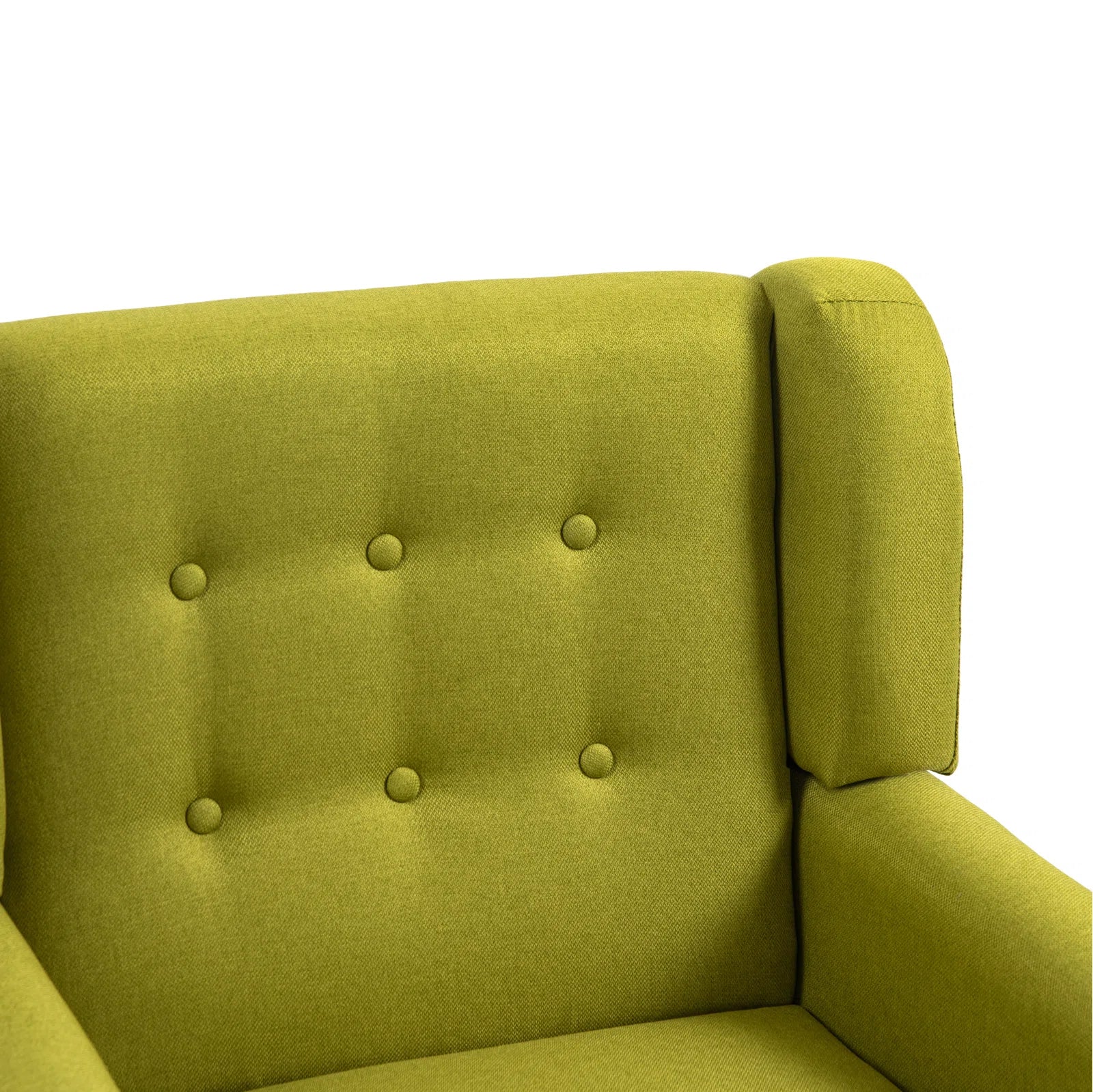 Slida Fabric Arm Chair In Kelly Green Colour