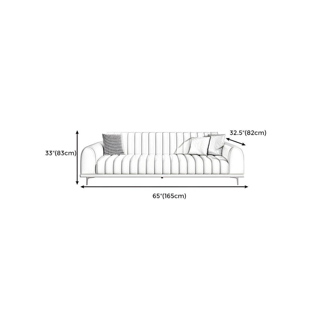Jenni Waterproof Velvet 3 Seater Sofa In Cashew Cream Colour