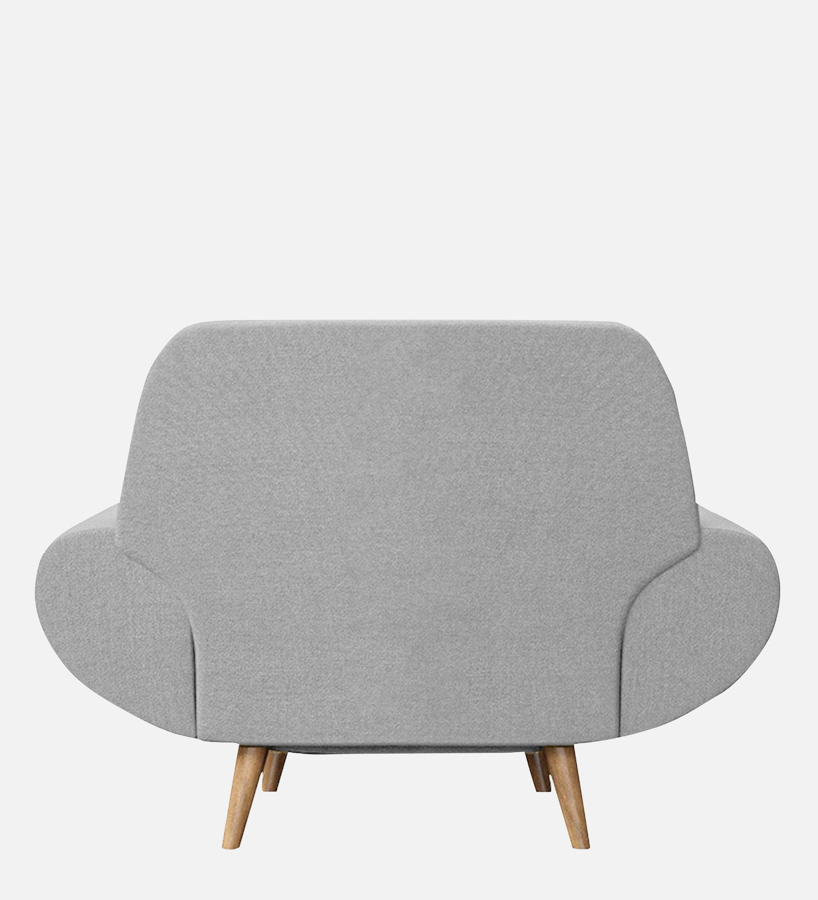 Jessy Fabric 1 Seater Sofa In Lit Grey Colour