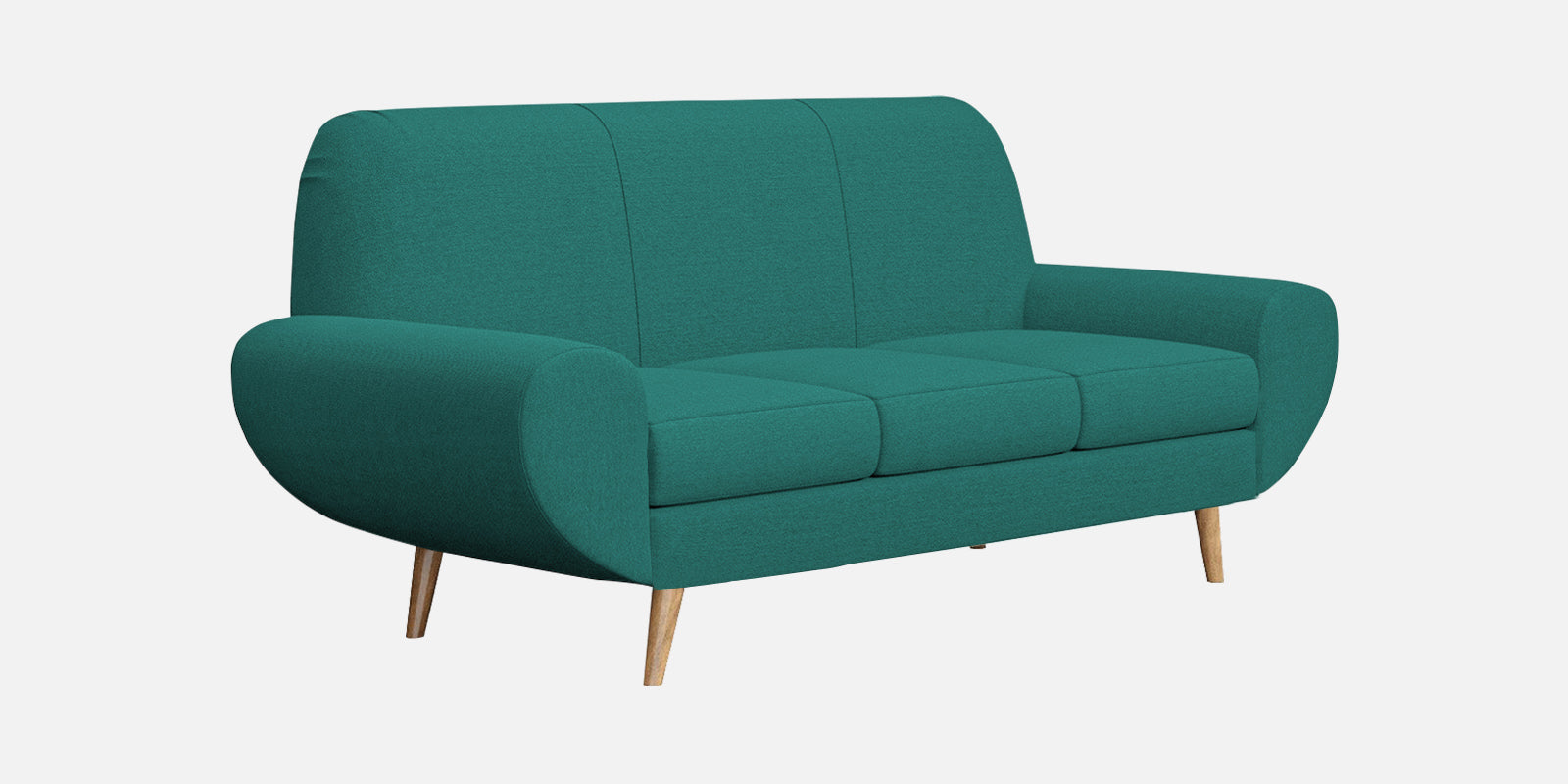 Jessy Fabric 3 Seater Sofa In Sea Green Colour