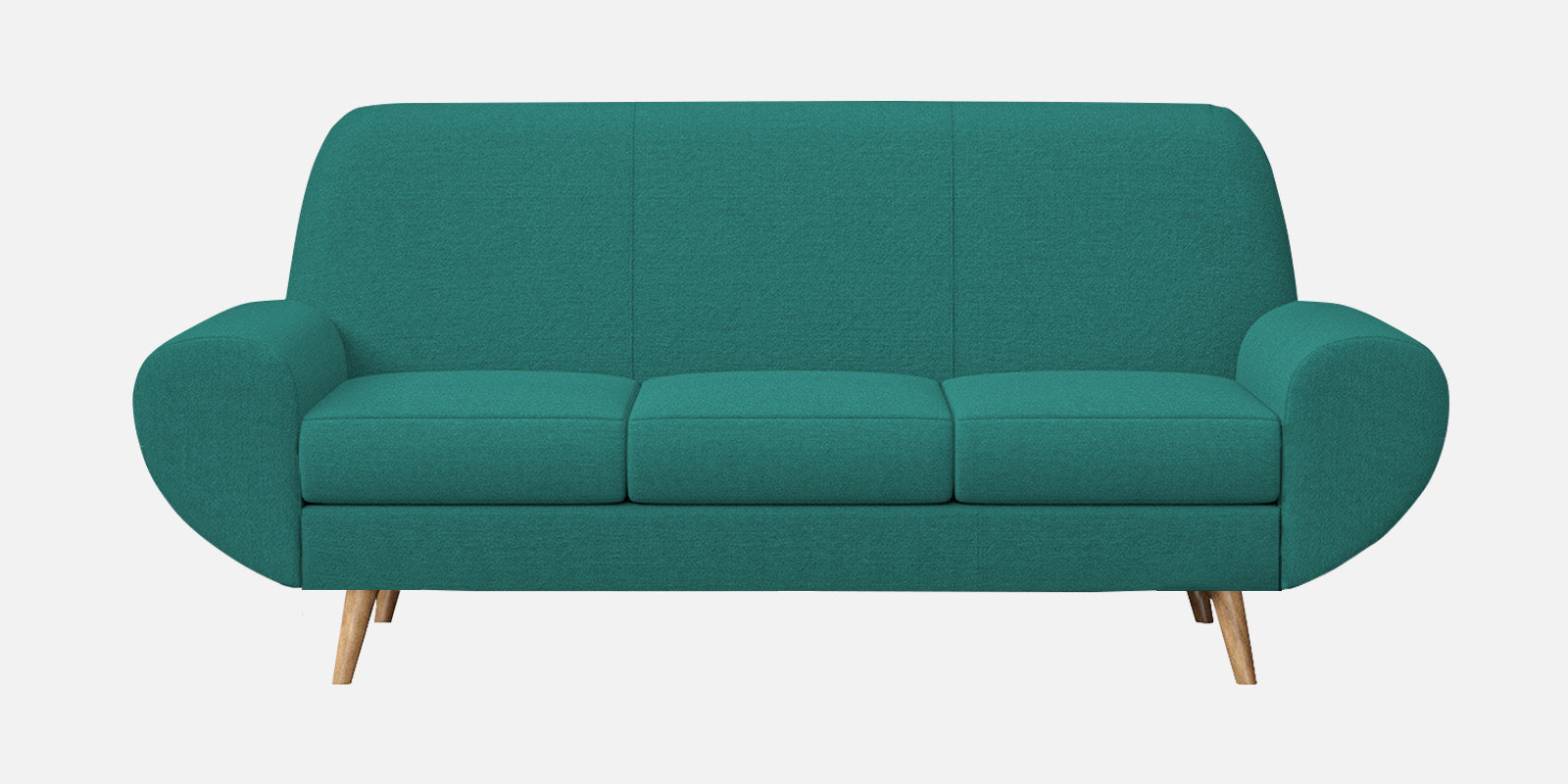 Jessy Fabric 3 Seater Sofa In Sea Green Colour