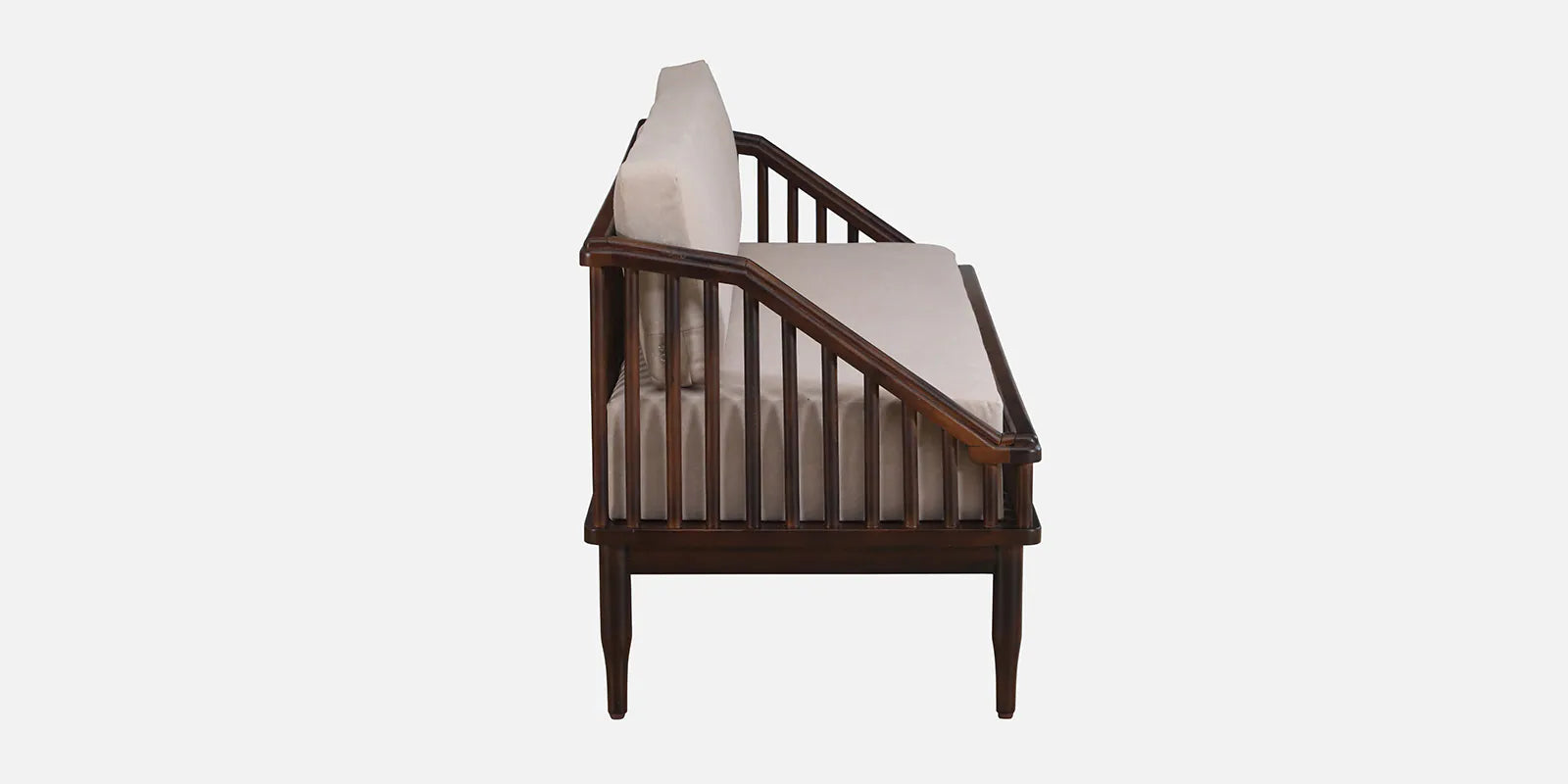 Kotla Sheesham Wood 3 Seater Sofa In Provincial Teak Finish - Febonic Living
