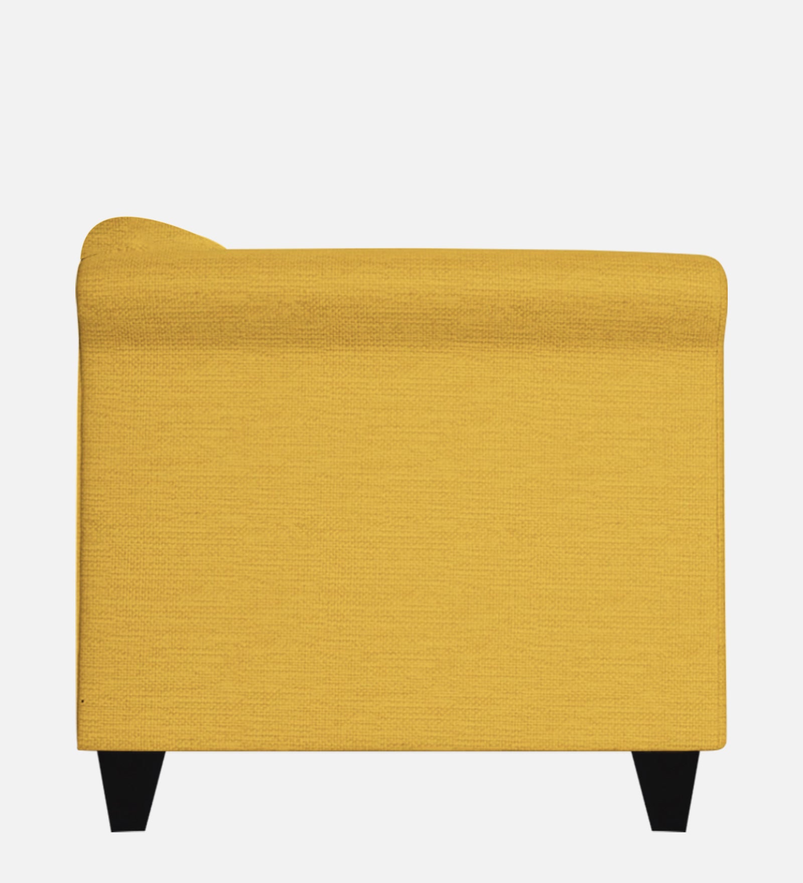Kimber Fabric 1 Seater Sofa In Bold Yellow Colour