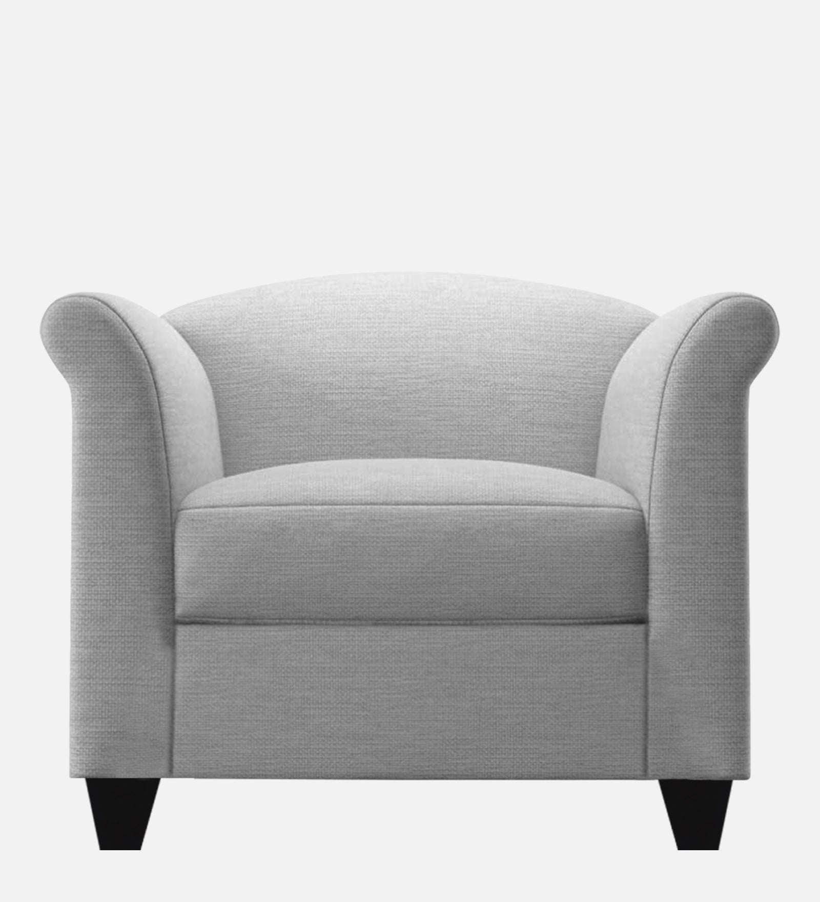 Kimber Fabric 1 Seater Sofa In Lit Grey Colour