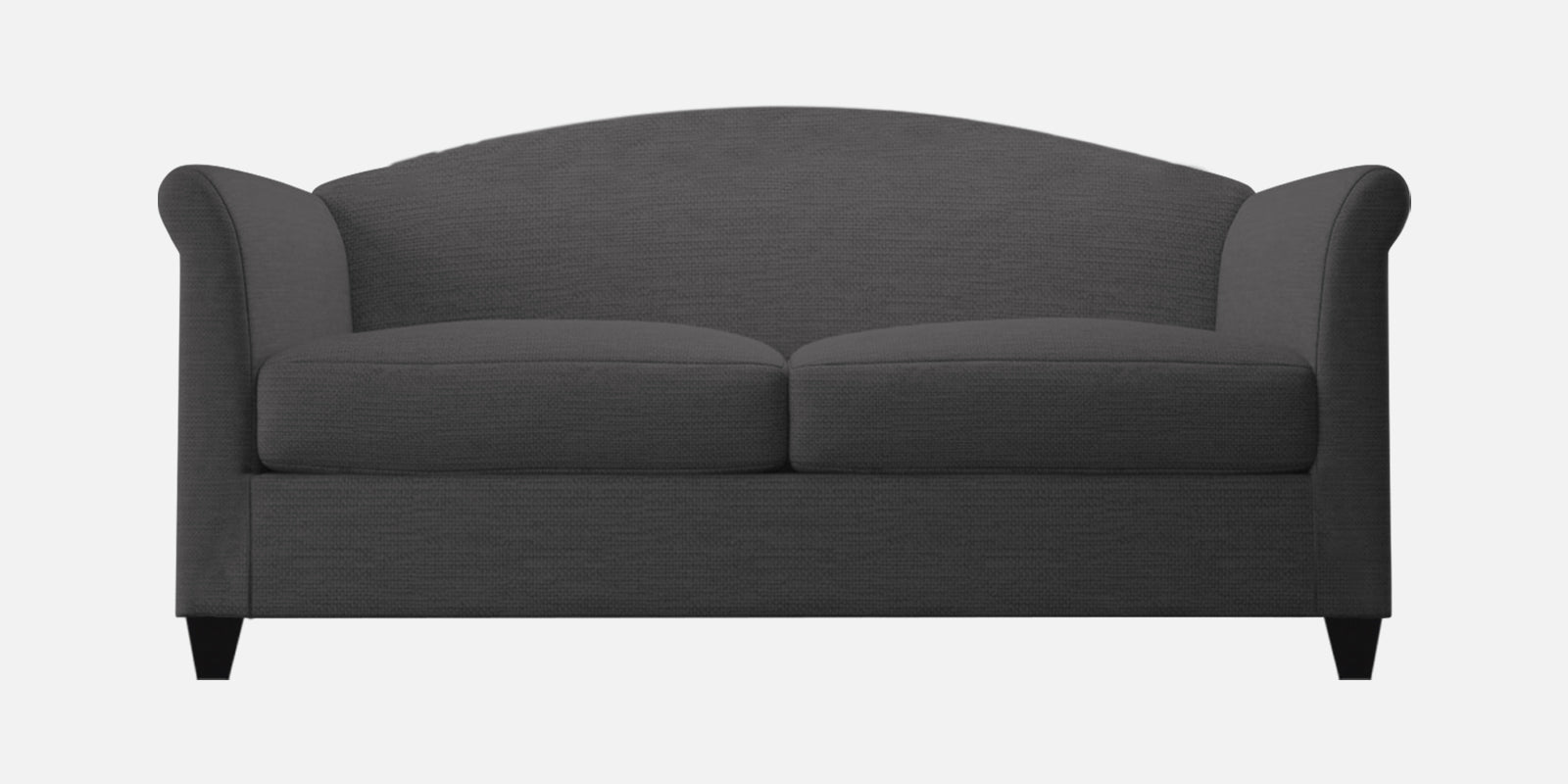 Kimber Fabric 2 Seater Sofa In Charcoal Grey Colour