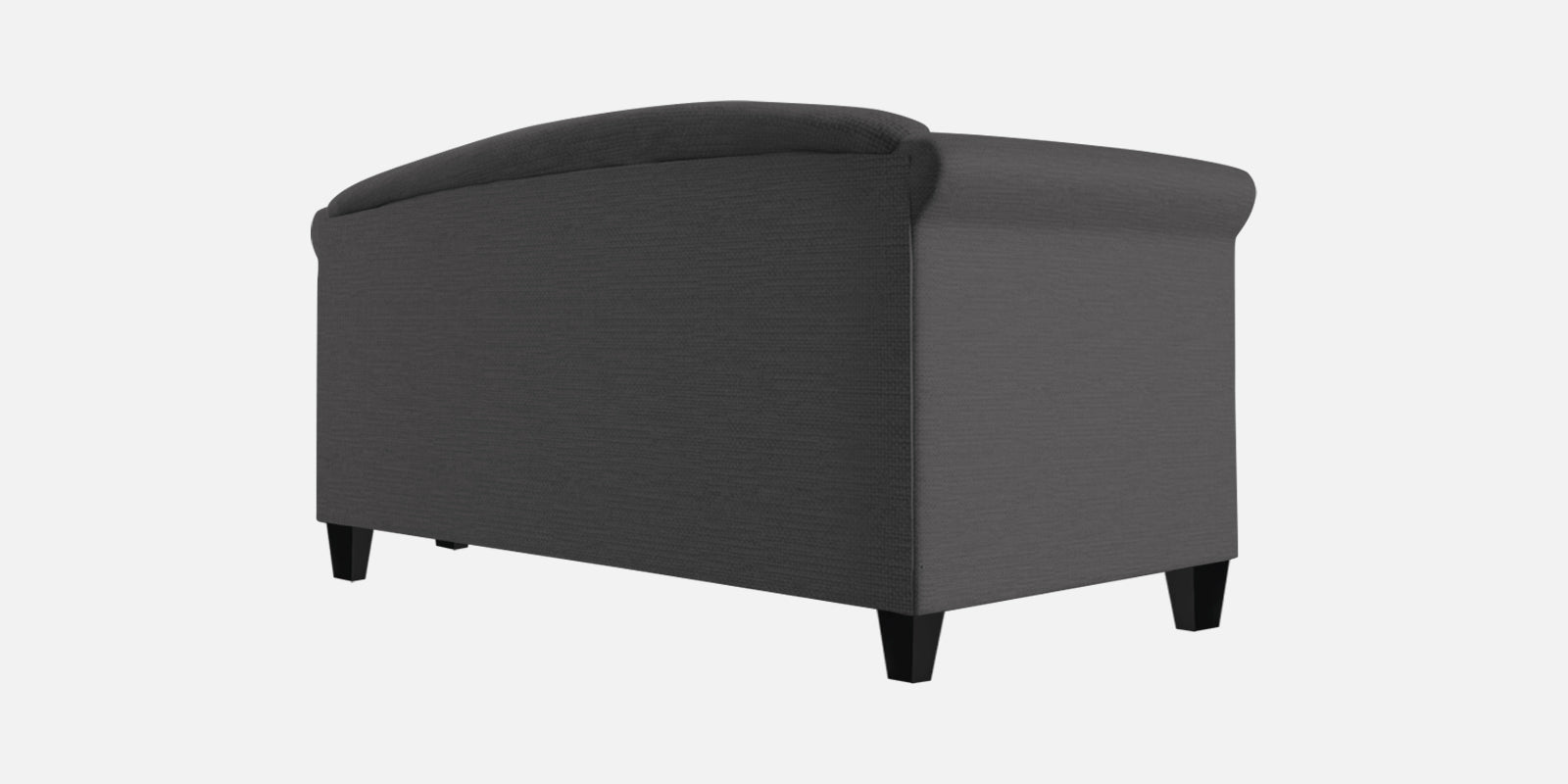 Kimber Fabric 2 Seater Sofa In Charcoal Grey Colour