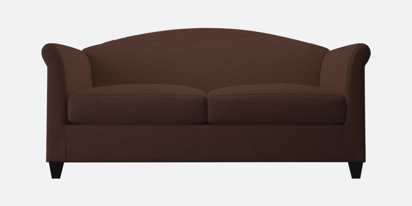 Kimber Fabric 2 Seater Sofa In Coffee Brown Colour