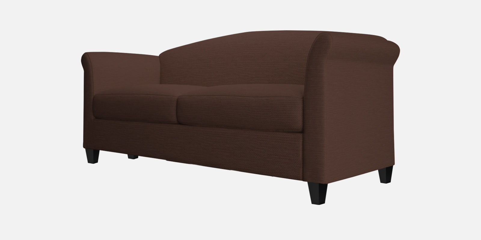Kimber Fabric 2 Seater Sofa In Coffee Brown Colour