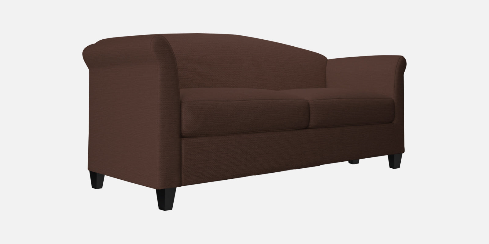Kimber Fabric 2 Seater Sofa In Coffee Brown Colour