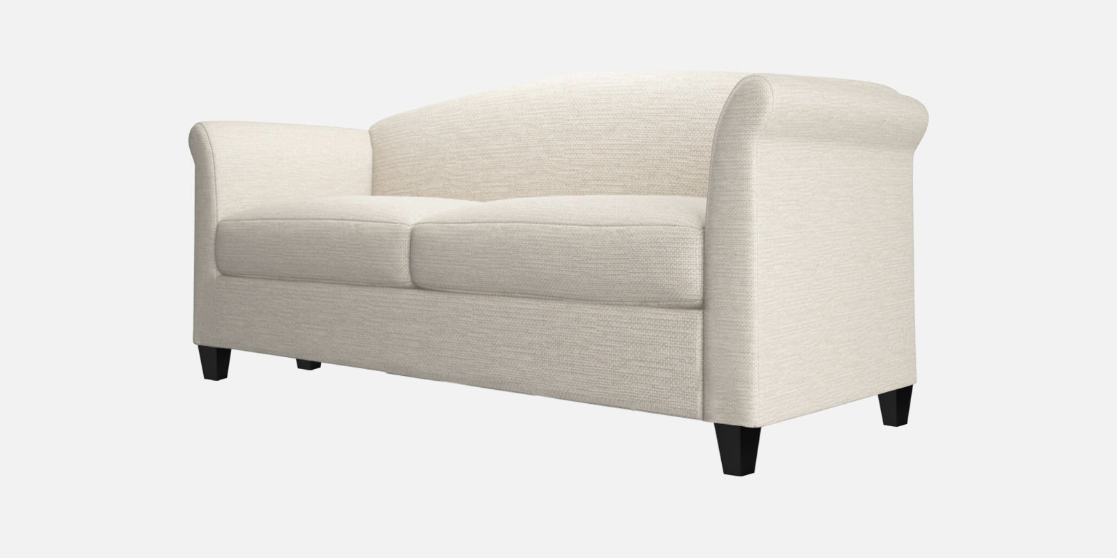 Kimber Fabric 2 Seater Sofa In Ivory Cream Colour