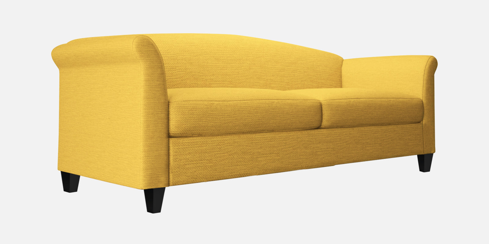 Kimber Fabric 3 Seater Sofa In Bold Yellow Colour