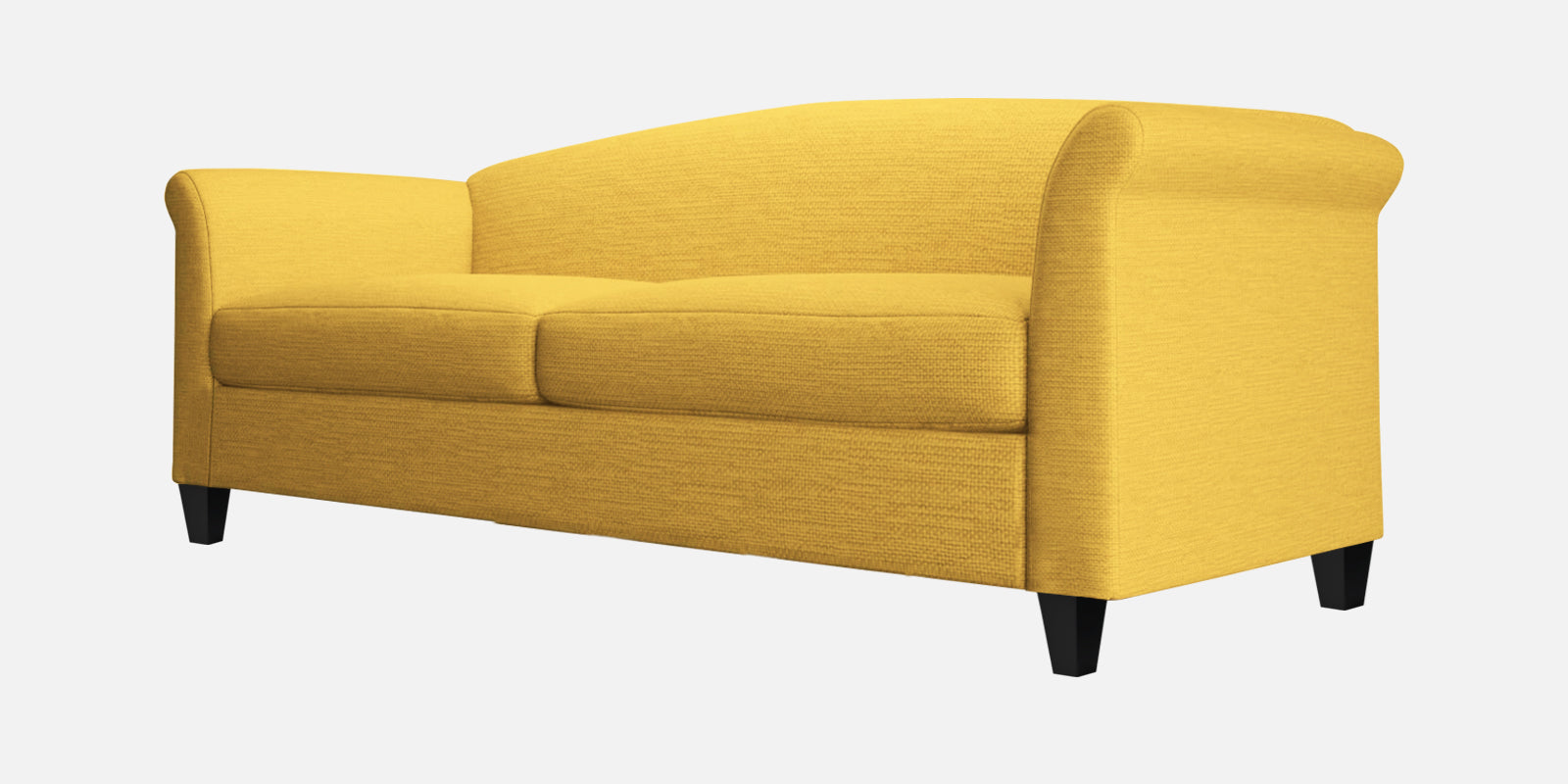 Kimber Fabric 3 Seater Sofa In Bold Yellow Colour