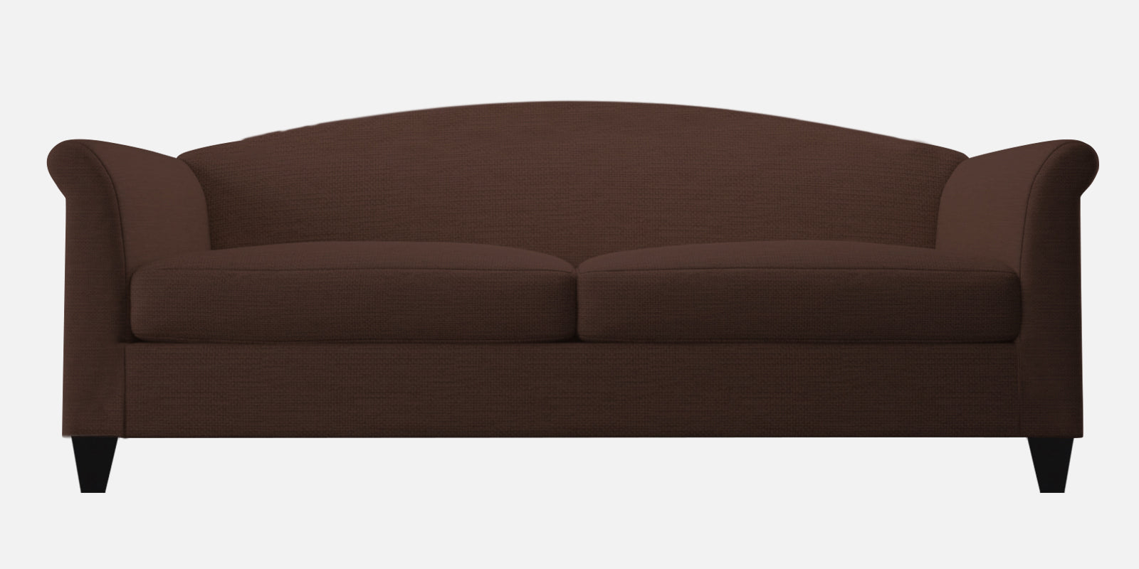 Kimber Fabric 3 Seater Sofa In Coffee Brown Colour