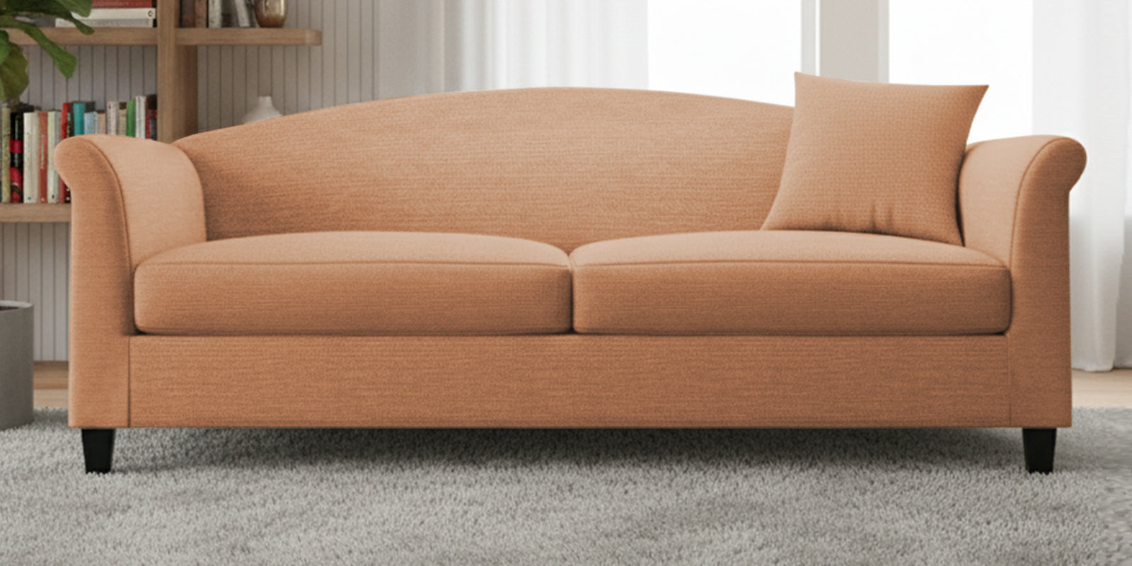 Kimber Fabric 3 Seater Sofa In Cosmic Beige Colour