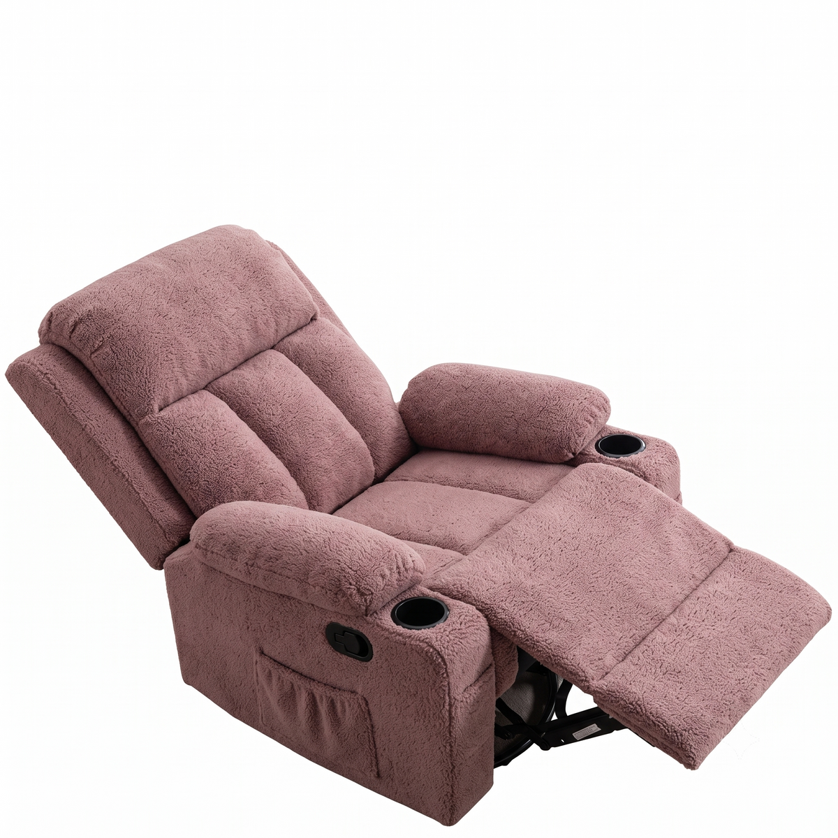 Kosly 1 Seater Rotating Manual Recliner - Rose Pink