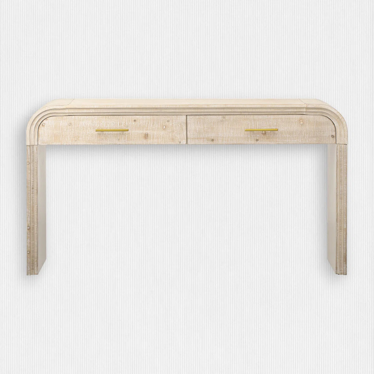 Kynlee Solid Wood Console Table In Natural Wood Finish - Febonic Living