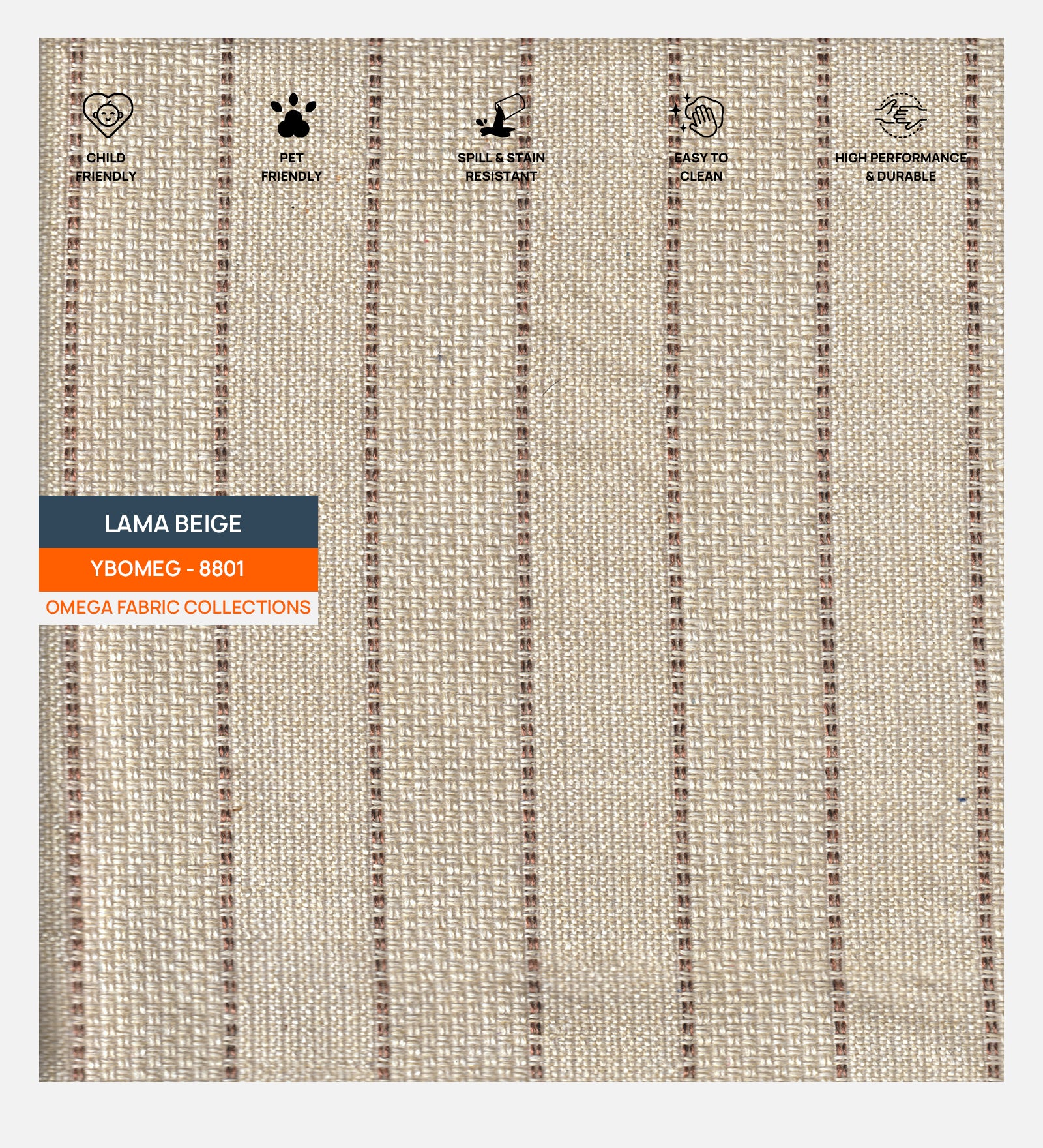 Polycotton Beso Leatherette Lama Beige 8801 Code - Febonic Living