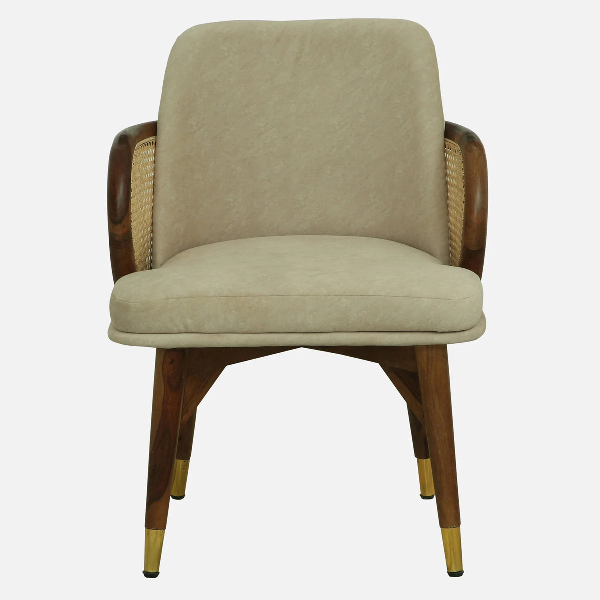 Lara Sheesham Wood Chairs In Provincial Teak Finish (Set Of 2)
