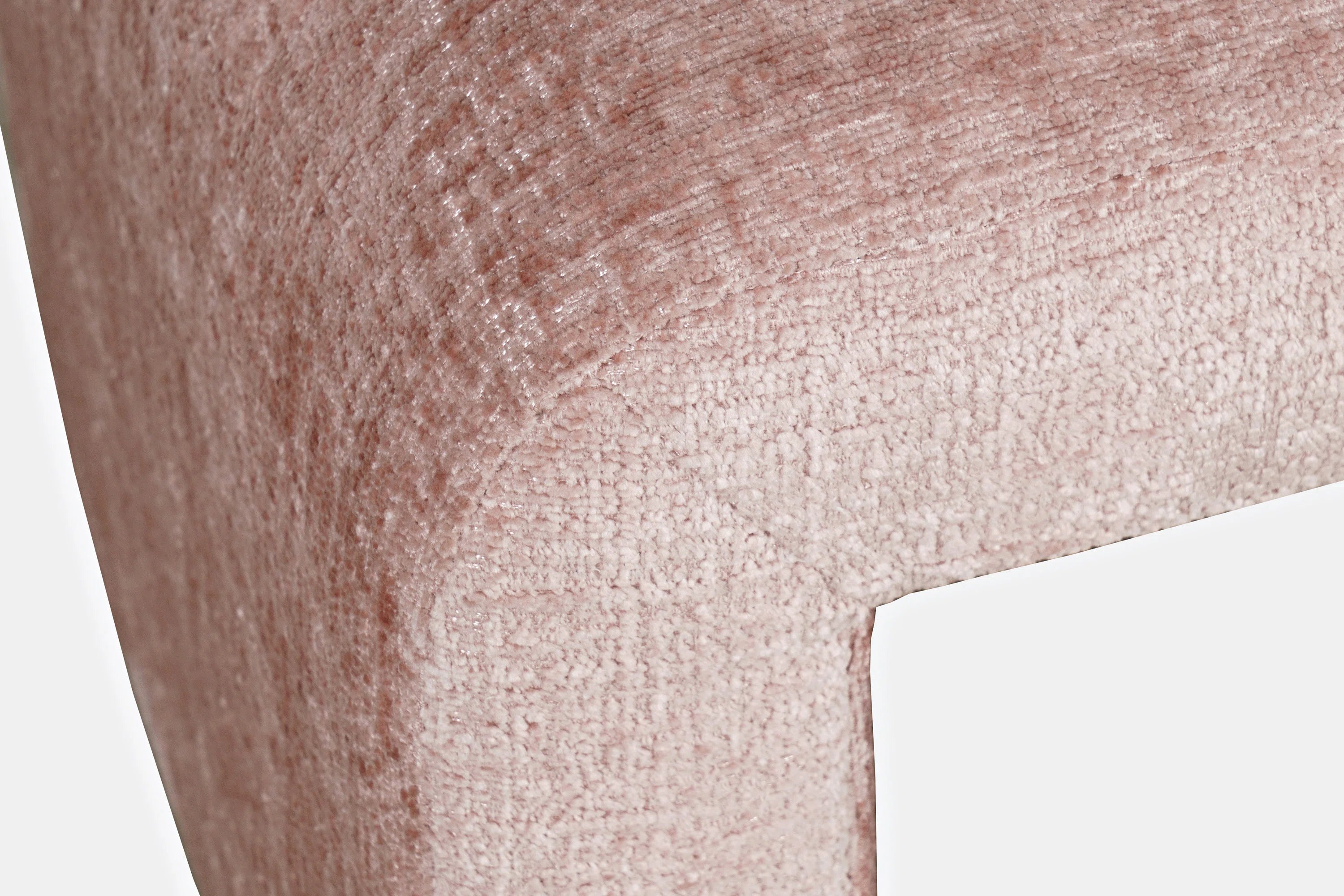 Verve Fabric Pouffe In Pink Colour