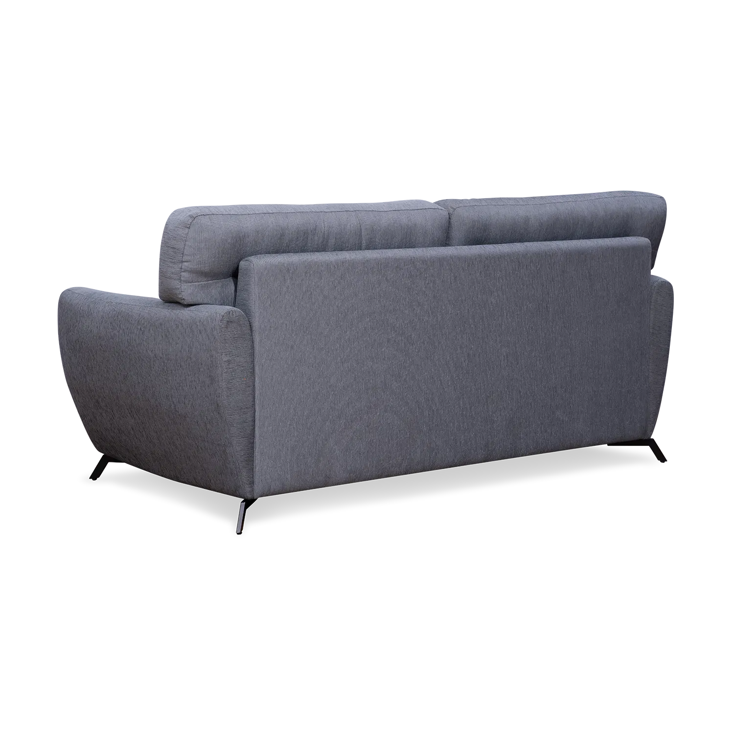 Lever Fabric 3 Seater Sofa In Charcoal Grey Colour