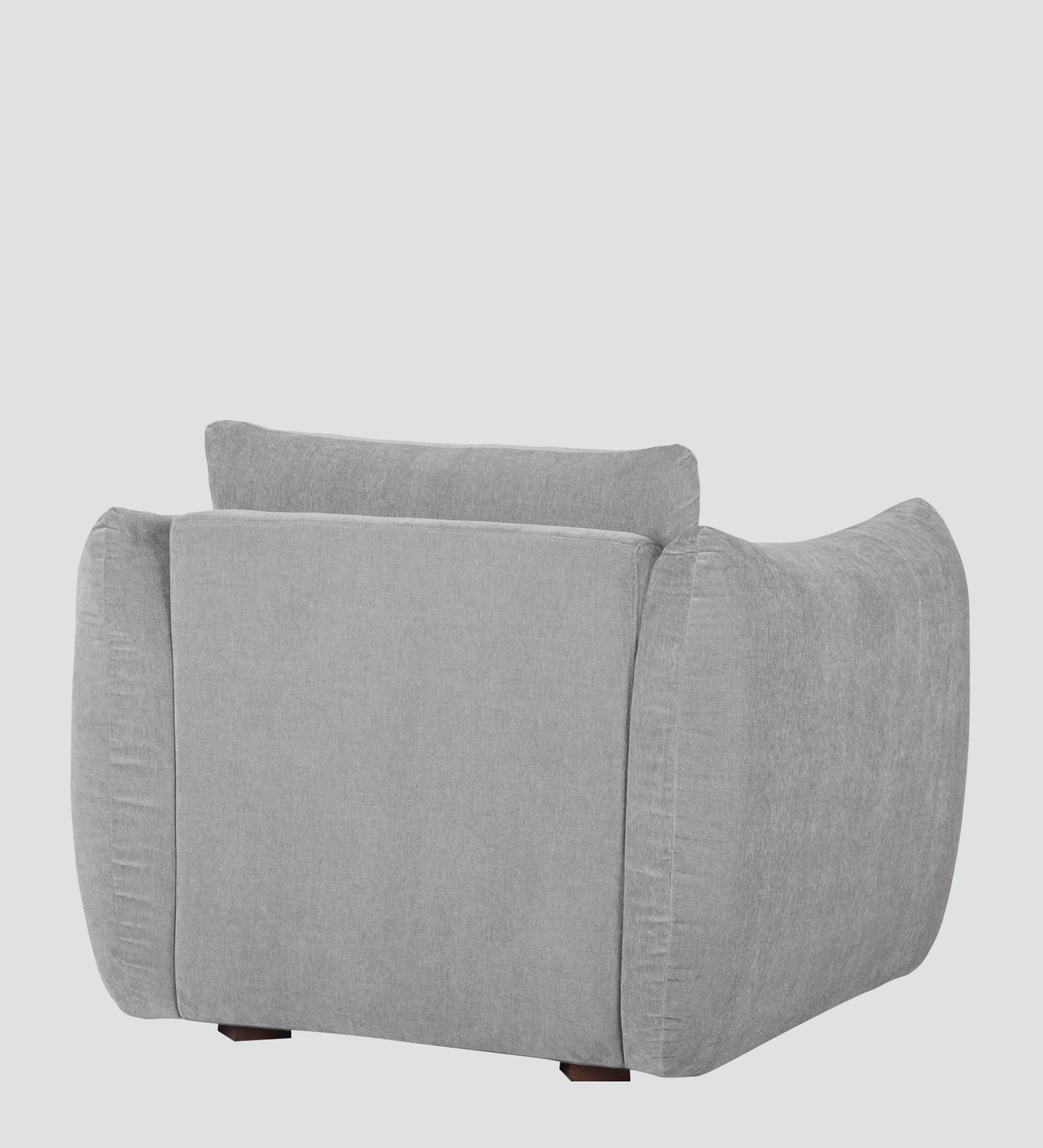 Lisa Fabric 1 Seater Sofa In Dim Grey Colour