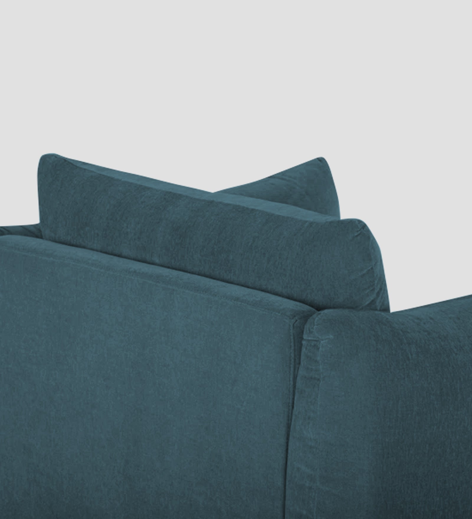 Lisa Fabric 1 Seater Sofa In Sea Blue Colour