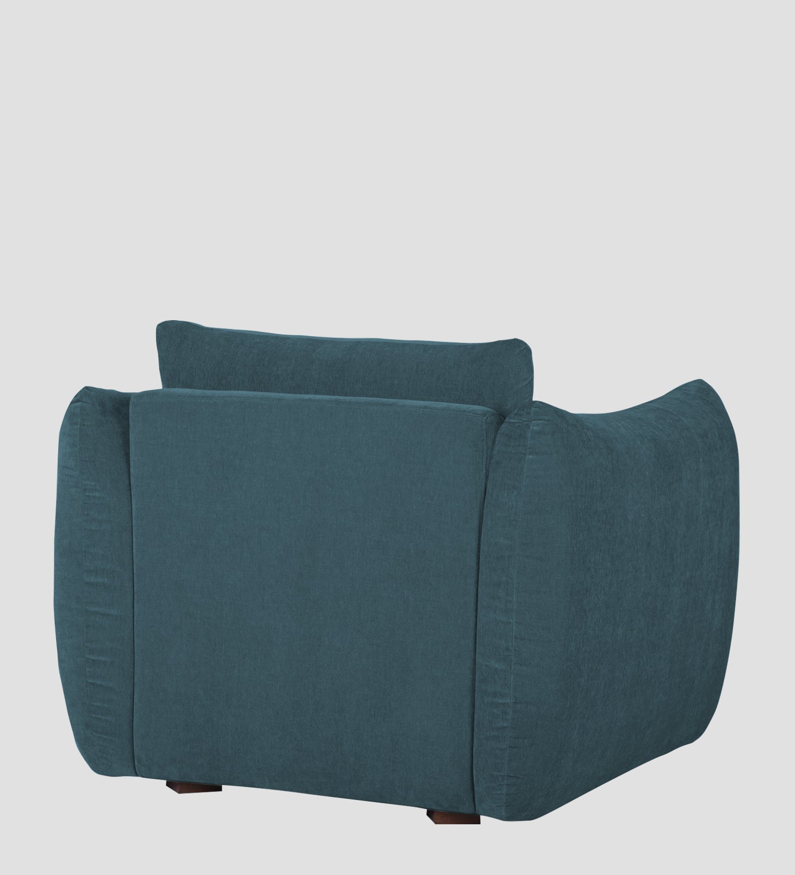 Lisa Fabric 1 Seater Sofa In Sea Blue Colour
