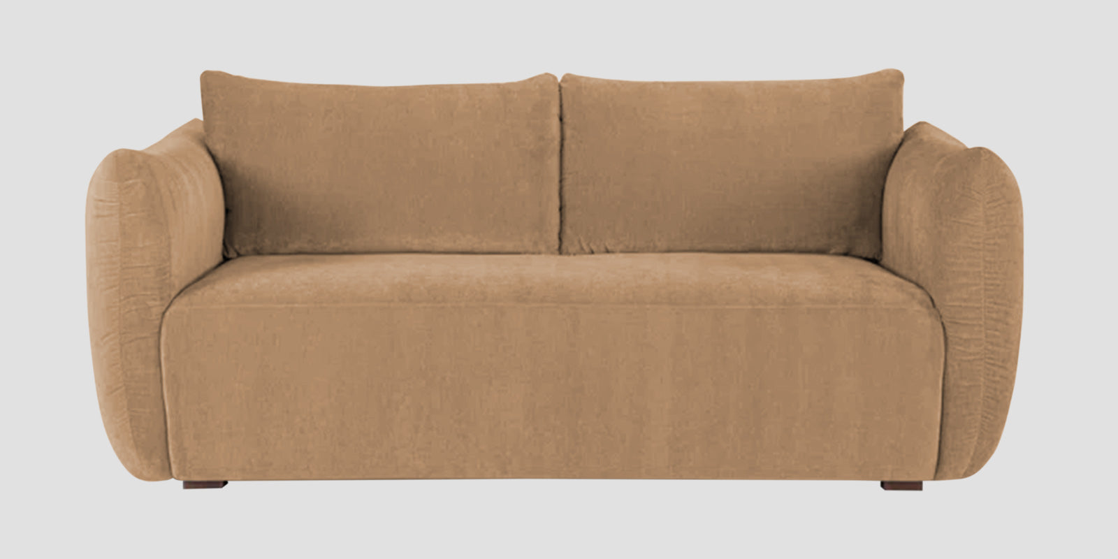 Lisa Fabric 2 Seater Sofa In Copper Brown Colour