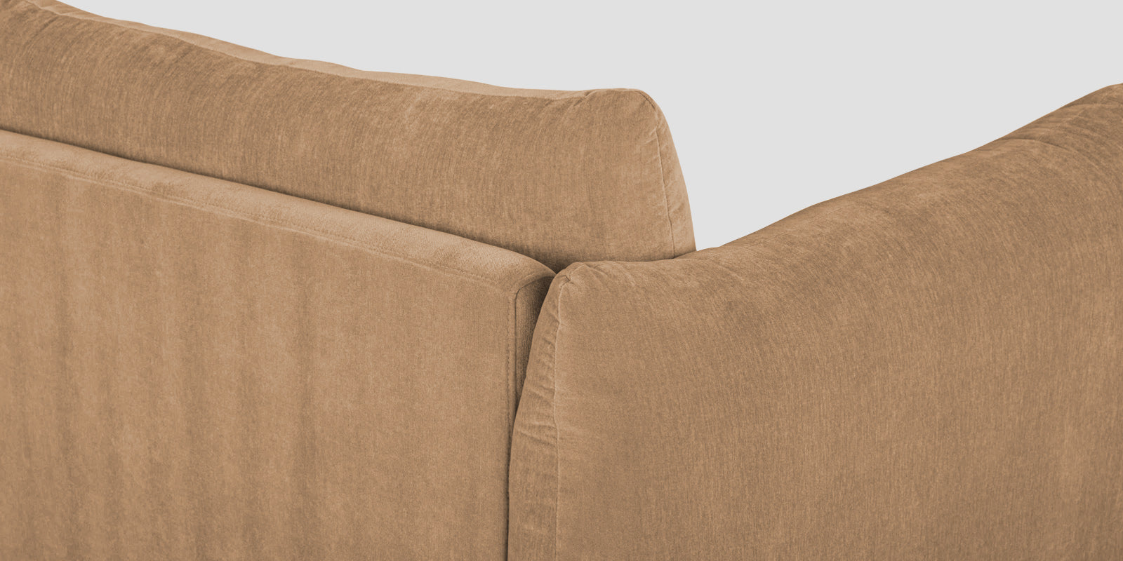 Lisa Fabric 2 Seater Sofa In Copper Brown Colour