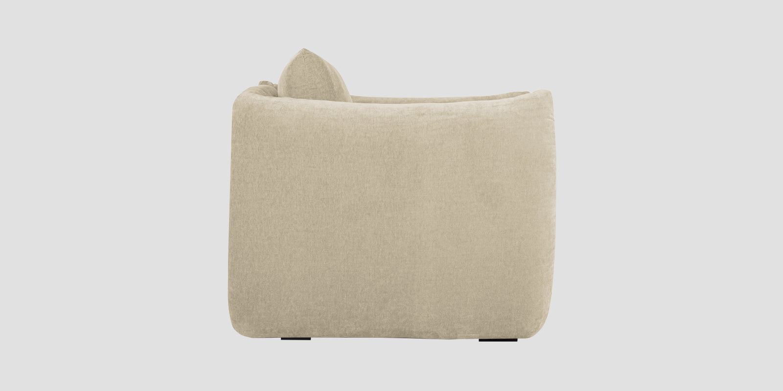 Lisa Fabric 2 Seater Sofa In Cotton Beigen Colour