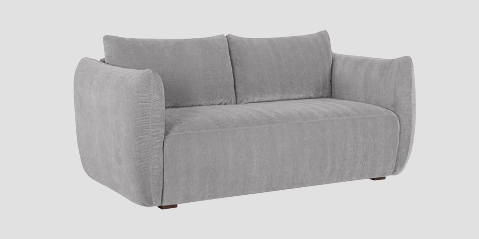 Lisa Fabric 2 Seater Sofa In Dim Grey Colour