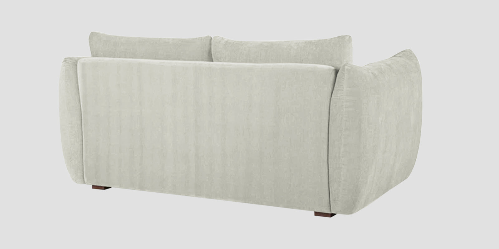 Lisa Fabric 2 Seater Sofa In Pearl White Colour