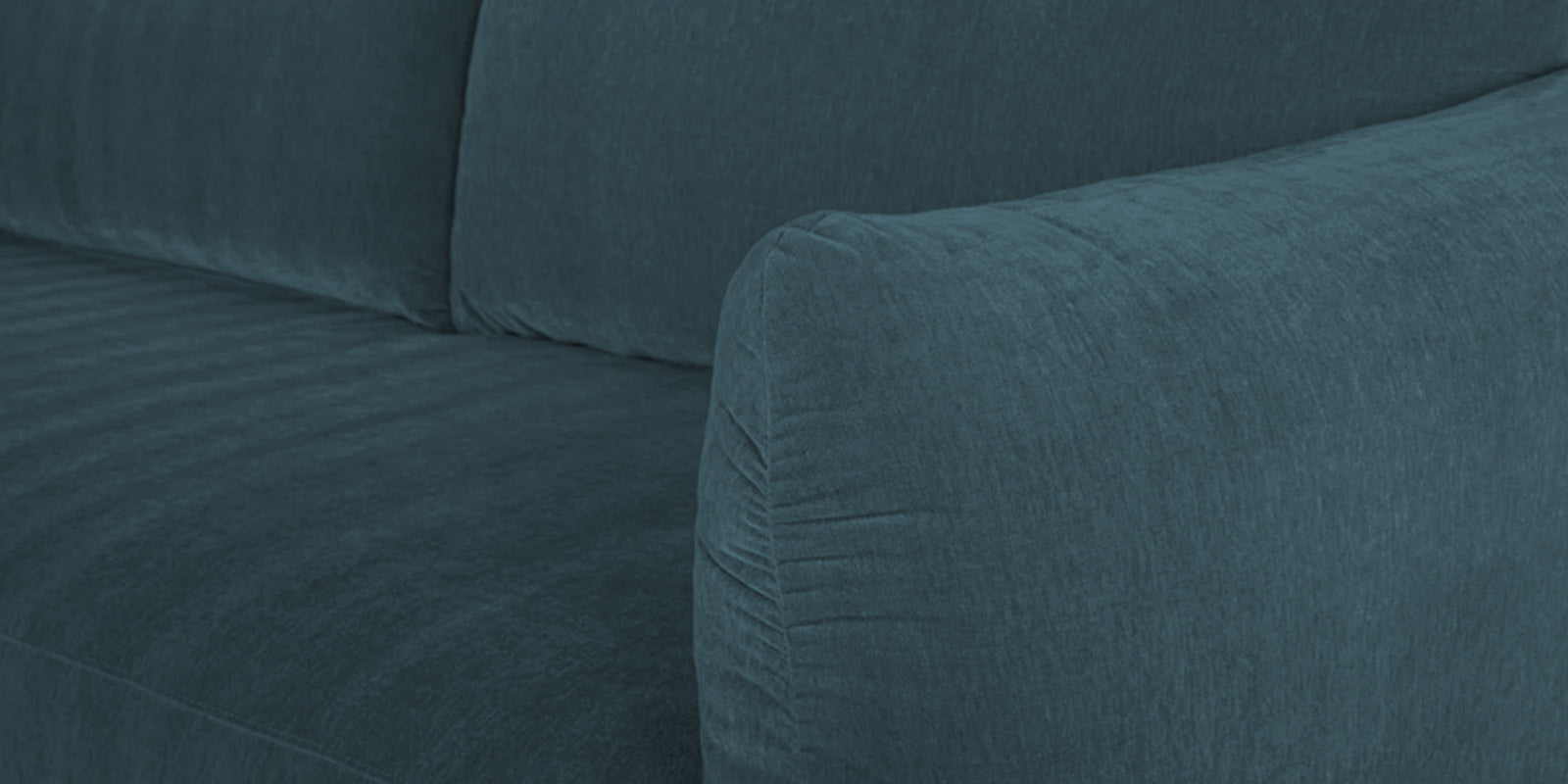 Lisa Fabric 2 Seater Sofa In Sea Blue Colour