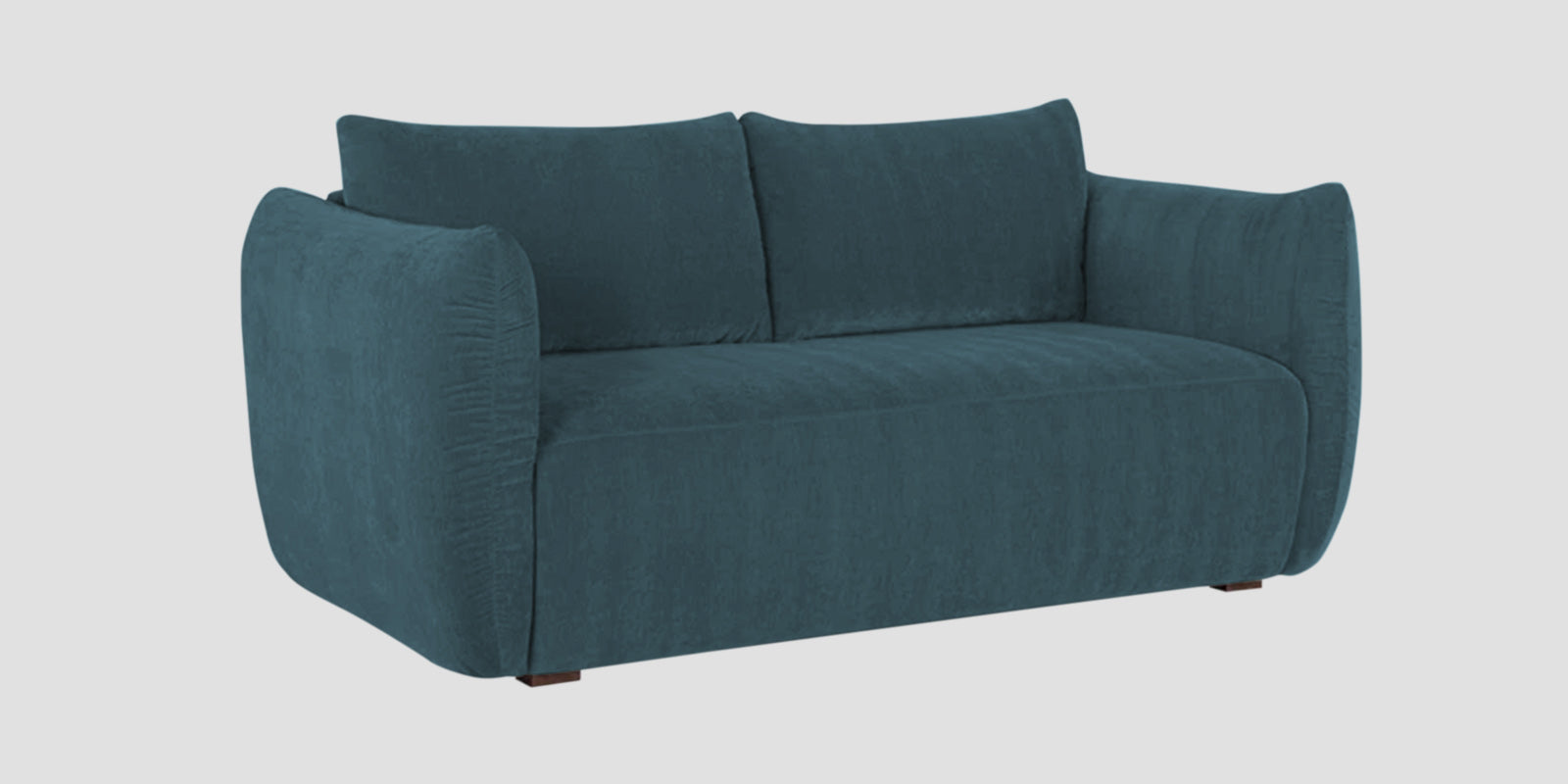 Lisa Fabric 2 Seater Sofa In Sea Blue Colour