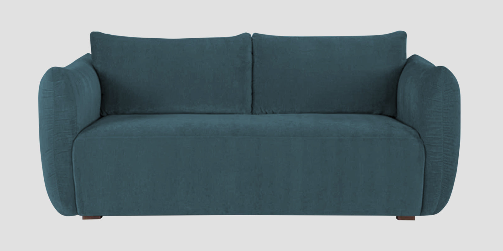 Lisa Fabric 2 Seater Sofa In Sea Blue Colour
