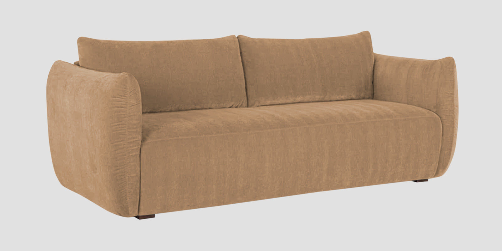 Lisa Fabric 3 Seater Sofa in Copper Brown Colour