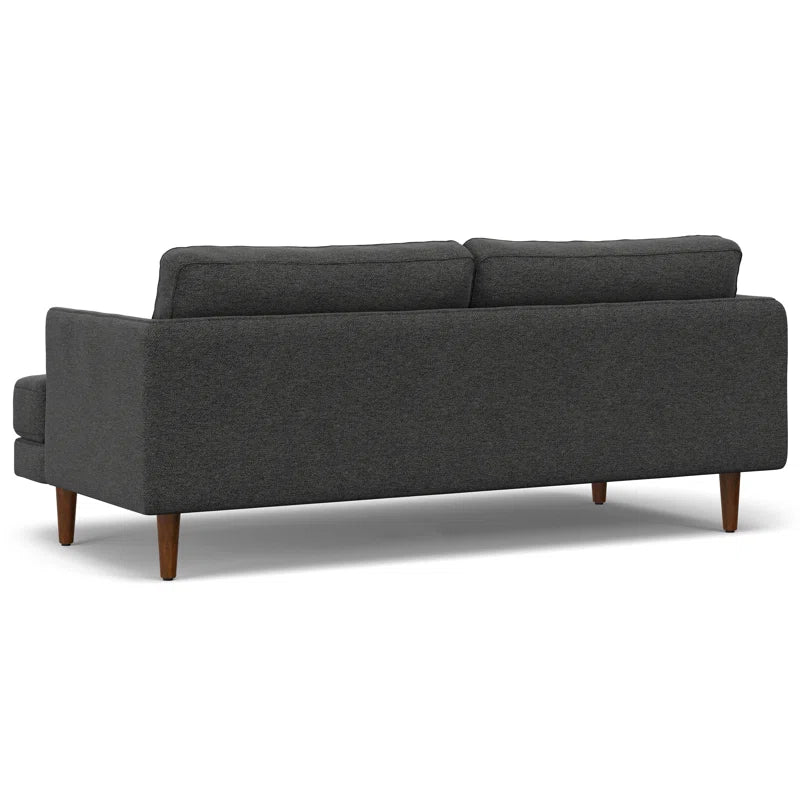 Tangled Fabric 3 Seater Sofa In Charcoal Grey Colour - Febonic Living