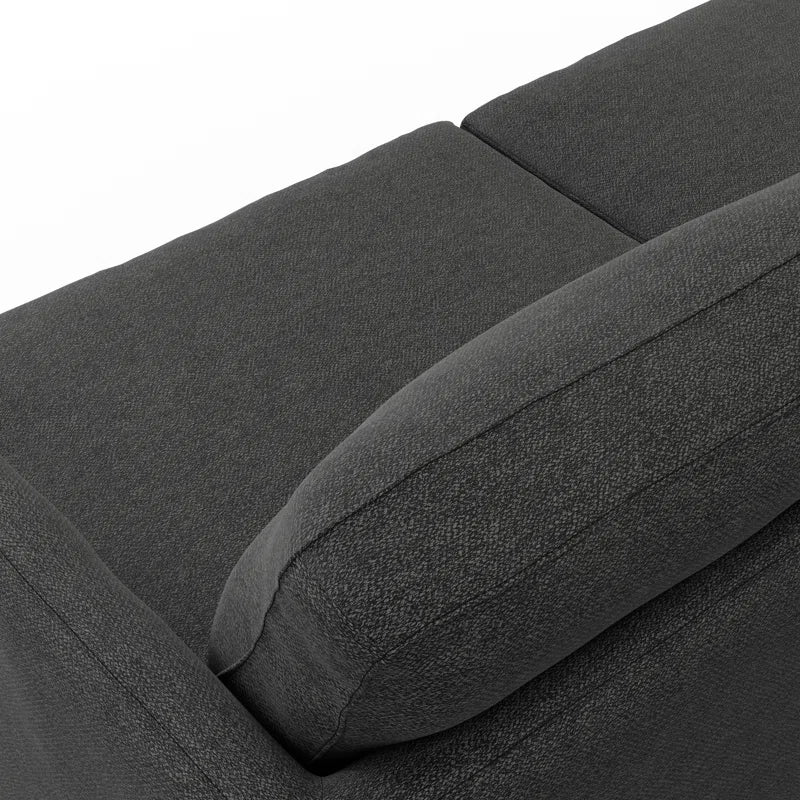 Tangled Fabric 3 Seater Sofa In Charcoal Grey Colour - Febonic Living