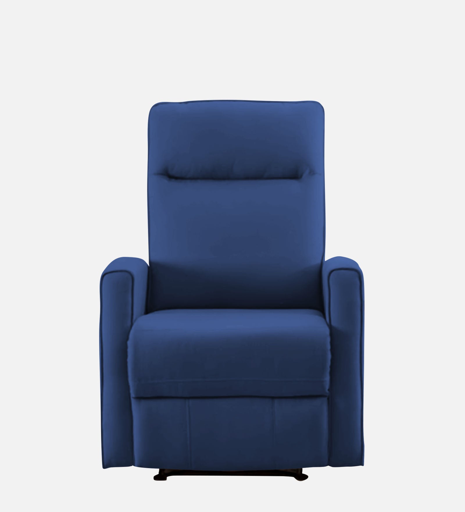 Logan 1 Seater Motorized Fabric Recliner - Light Blue - Front View by Febonic Living
