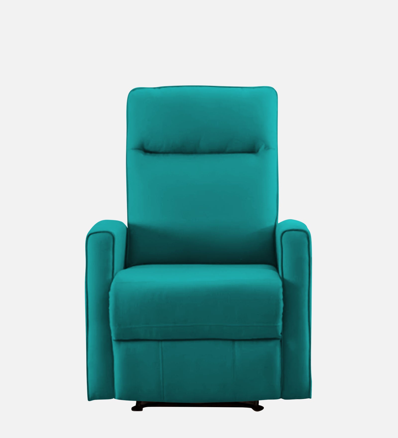 Logan 1 Seater Motorized Fabric Recliner - Sea Green - Front View by Febonic Living