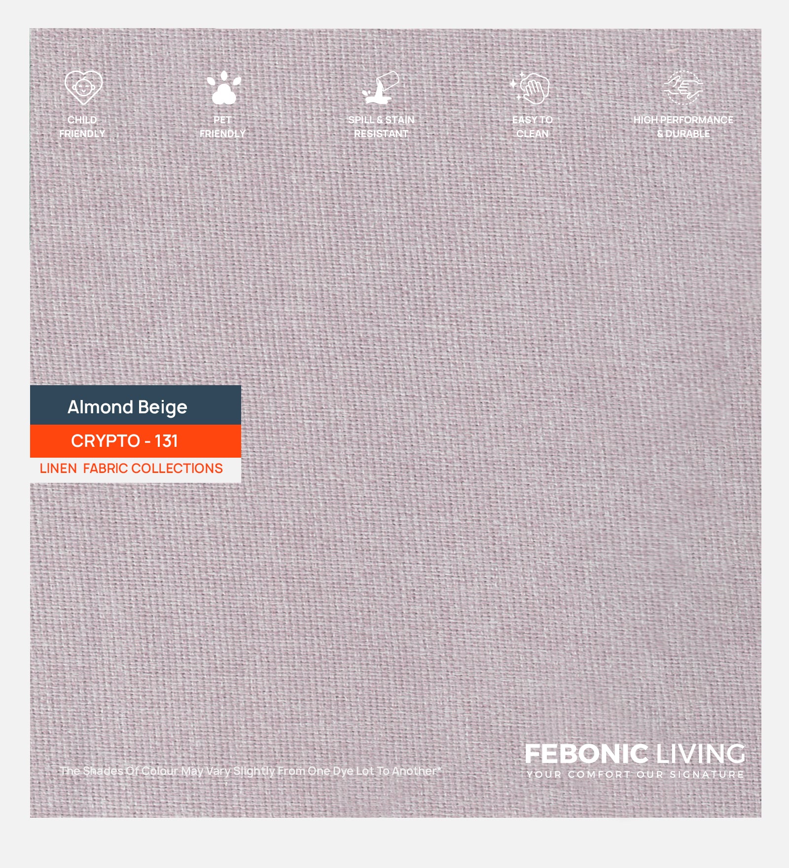 Luca Fabric 1 Seater Sofa In Almond Beige Colour