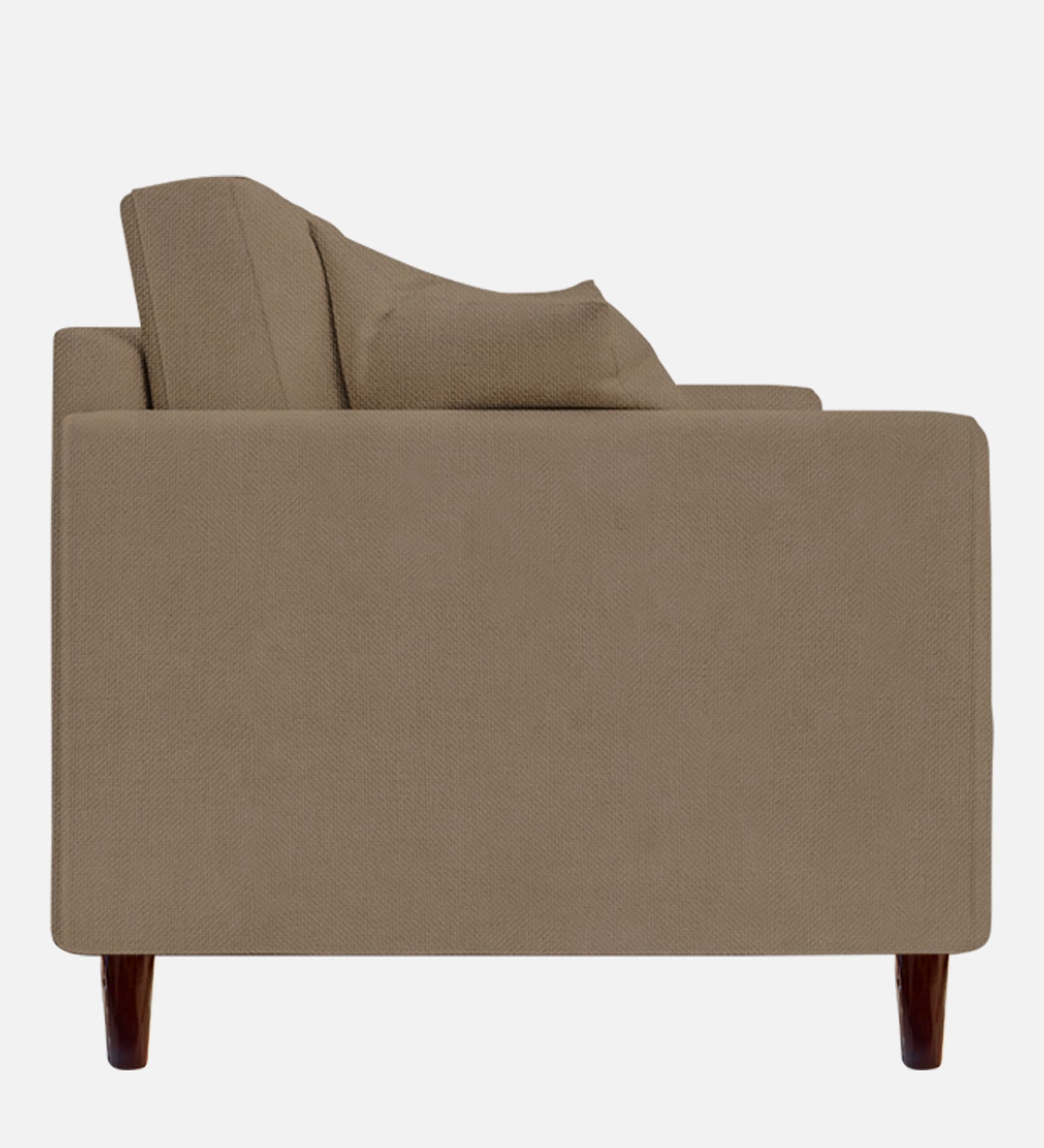 Luca Fabric 1 Seater Sofa In Hazel Beige Colour