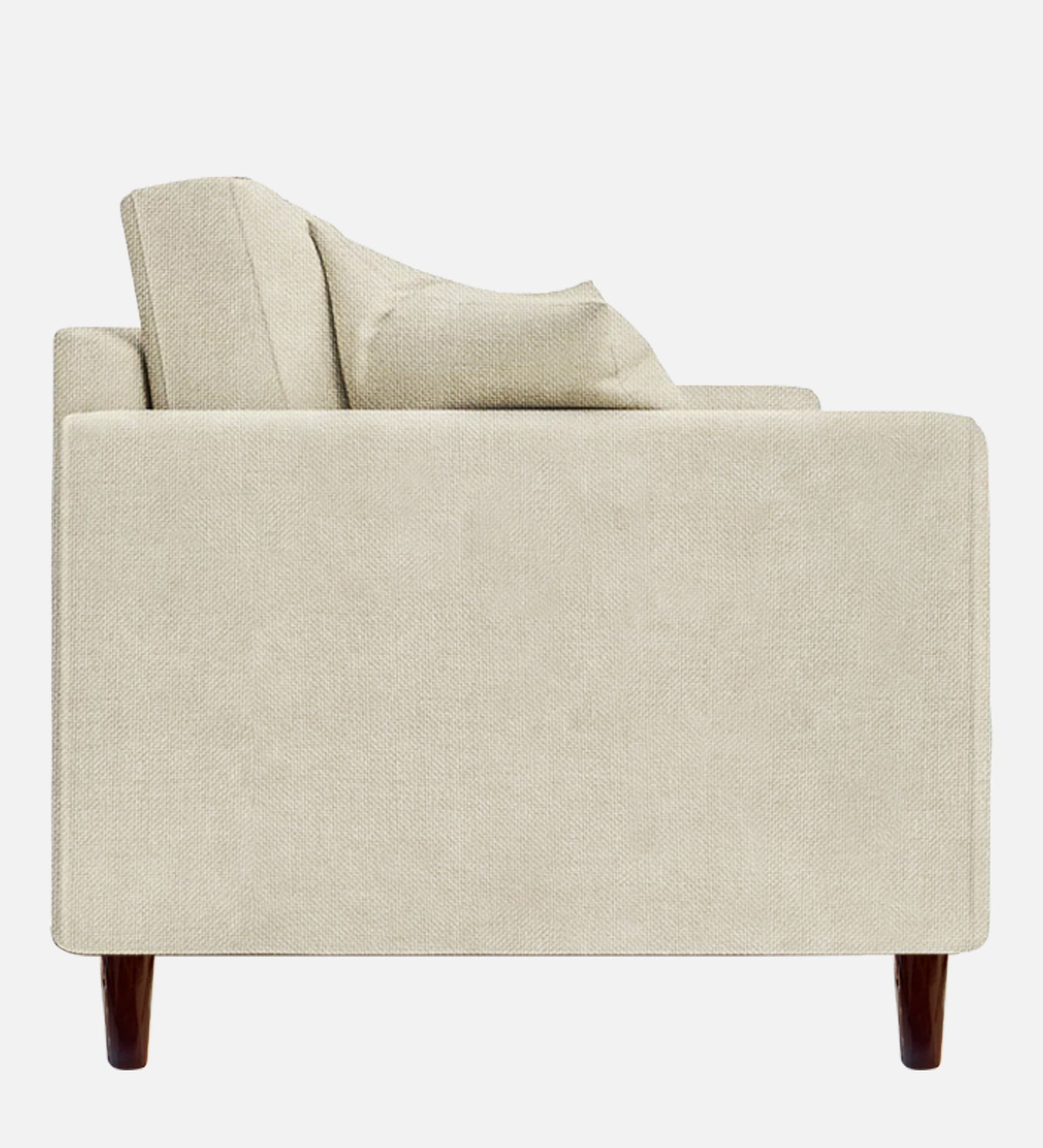 Luca Fabric 1 Seater Sofa In Maple Cream Colour