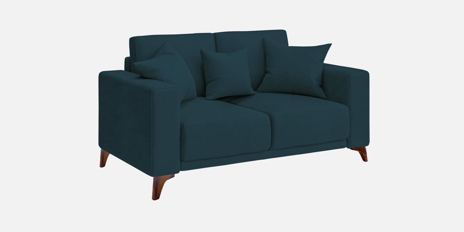 Luca Fabric 2 Seater Sofa In Cool Blue Colour